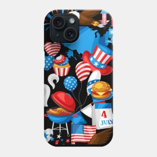 4th of July independence day Phone Case