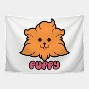 Cute Caramel Puppy Face Tapestry