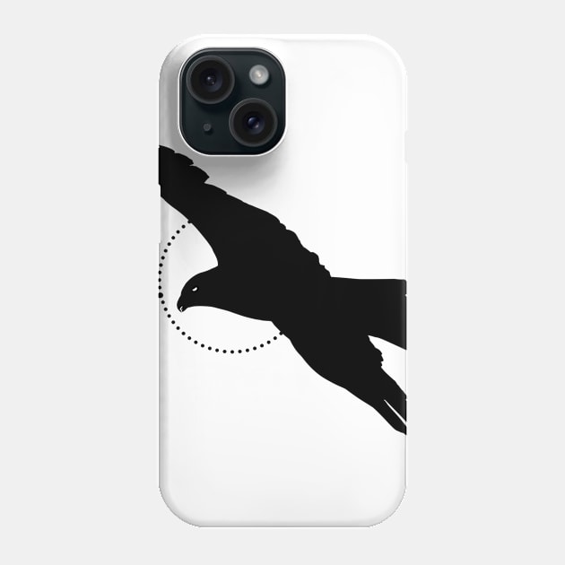 Eagle Line Art tattoo geometric circle design Phone Case by jen28