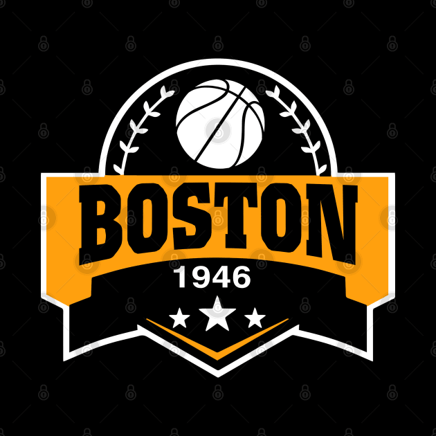 Personalized Basketball Boston Proud Name Vintage Beautiful by Irwin Bradtke