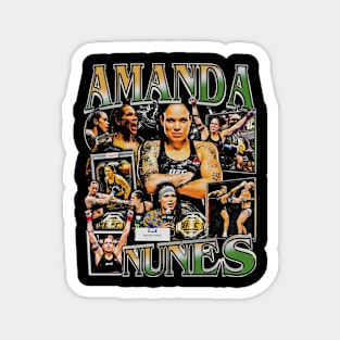 Amanda Nunes Vintage Bootleg Magnet