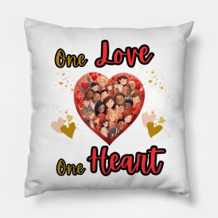 One Love One Heart Pillow