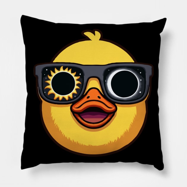 Solar Eclipse Duck Pillow by MoDesigns22 