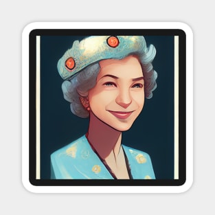 Queen Elizabeth II | Comics Style Magnet