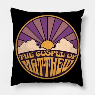 The Gospel Of Matthew Retro Pillow