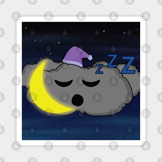 Fantasy Cloud Is Sleeping Magnet by AqlShop