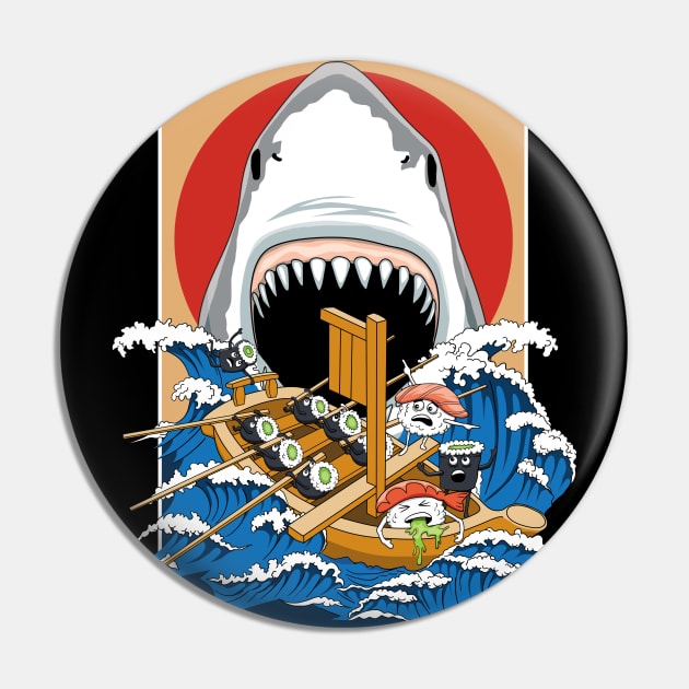 Sushi eater shark attack Pin by TMBTM