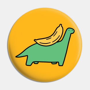 Banana Long Neck Dino Pin