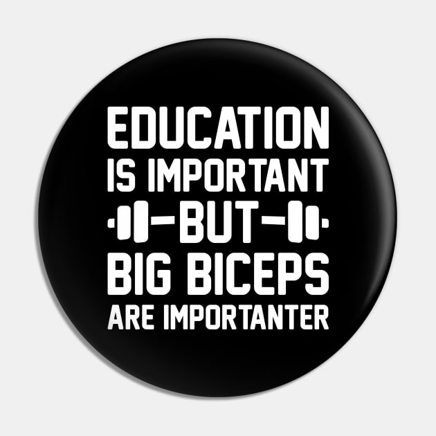 Big Biceps Importanter Pin by LuckyFoxDesigns