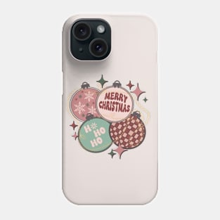 Retro Christmas Gift  Ornaments Ho Ho Ho Snowflakes Phone Case