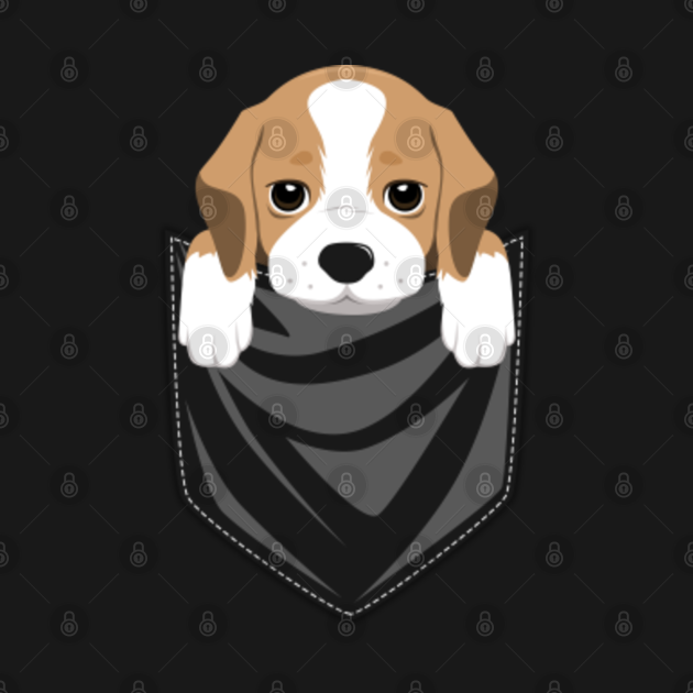 Discover Funny Beagle In Your Pocket - Beagle - T-Shirt