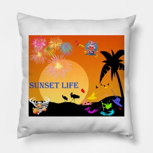 Sunset Life Pillow