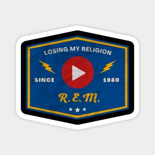 R.E.M // Play Button Magnet