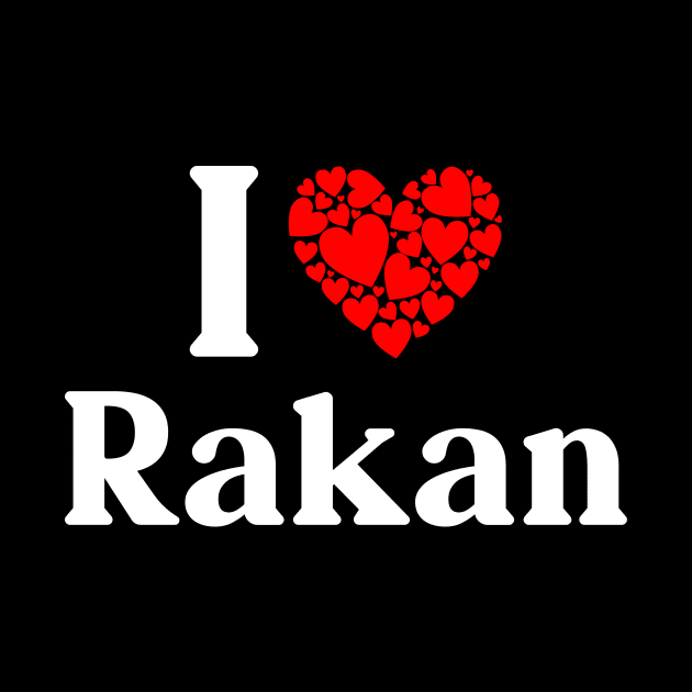 Rakan Heart - I Love Rakan by Red Dirt