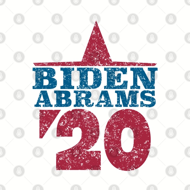 Joe Biden 2020 and Stacy Abrams on the One Ticket. Biden Abrams 2020 by YourGoods