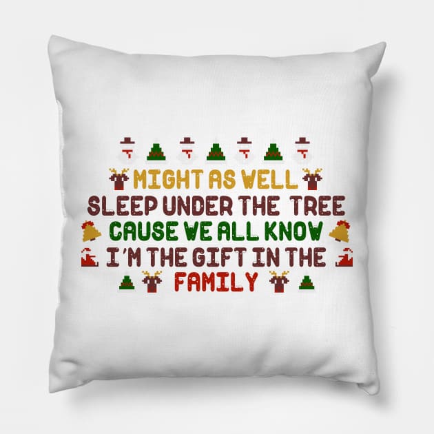 Funny Christmas Quote Pillow by BadDesignCo