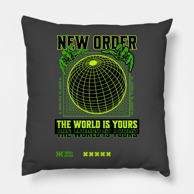 New Order Pillow by Rooftrabelbo