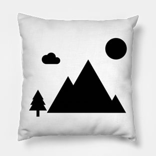 Minimalist Mountains Pillow