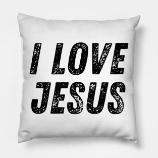 I Love Jesus Christian Quote Pillow