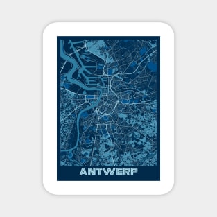 Antwerp - Belgium Peace City Map Magnet