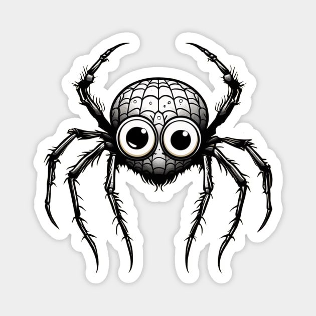 Cute spider halloween design Magnet by Edgi