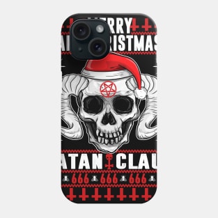 Merry Antichristmus - Satan Claus Ugly Xmas Sweater Phone Case