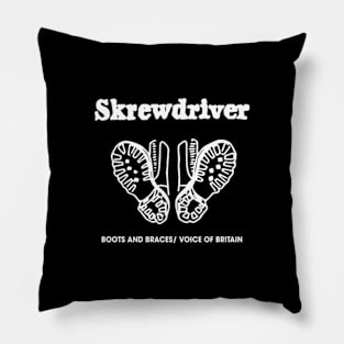 Skrewdriver Boots and Braces Voice Of Britain Pillow