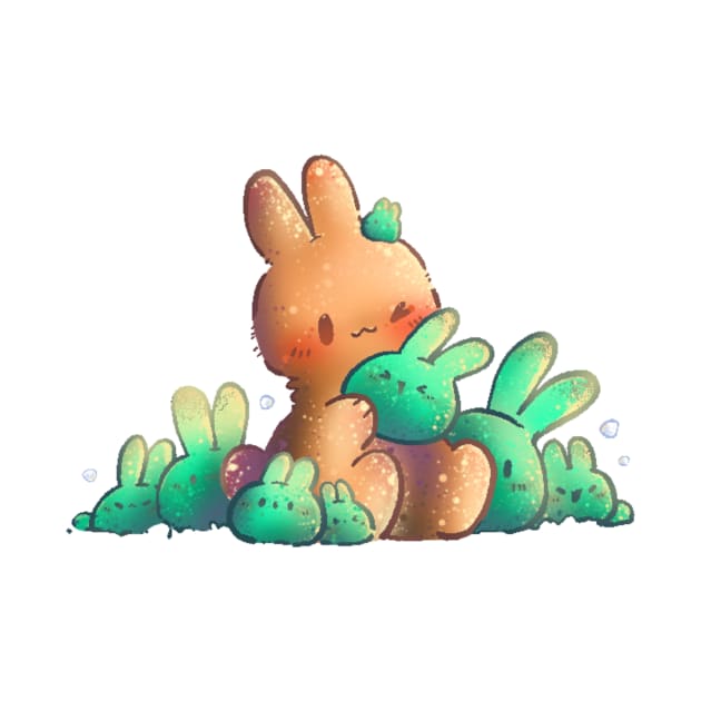 Bunny Slime Cute Kawaii by Crystal_AI_Art