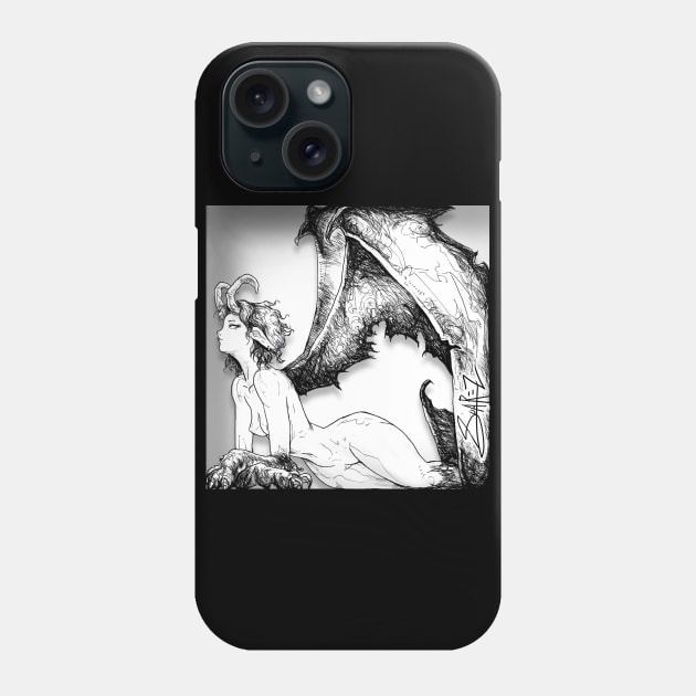 Harpy / Shadow Box Phone Case by SuarezArt