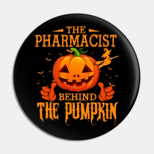 Mens The CHEF Behind The Pumpkin T shirt Funny Halloween T Shirt_PHARMACIST Pin