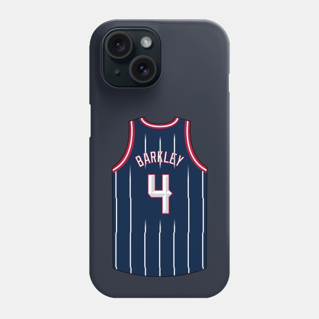 Charles Barkley Houston Jersey Qiangy Phone Case by qiangdade