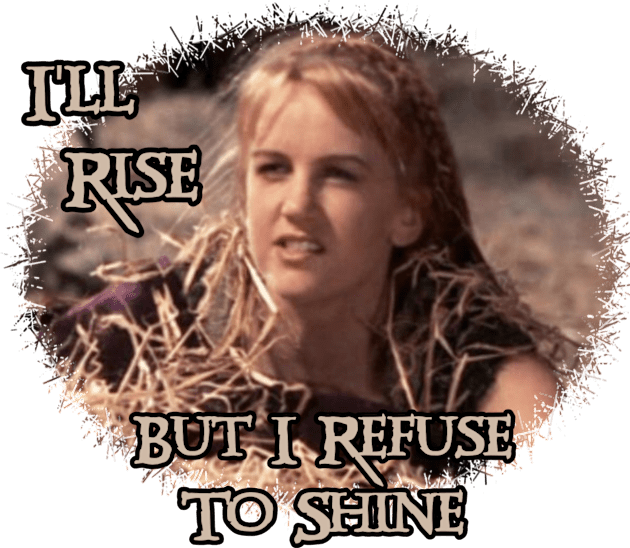 Xena Gabrielle I'll Rise But I Refuse To Shine Kids T-Shirt by CharXena