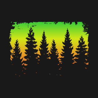 Camping in the Mountains High Resolution T-Shirt