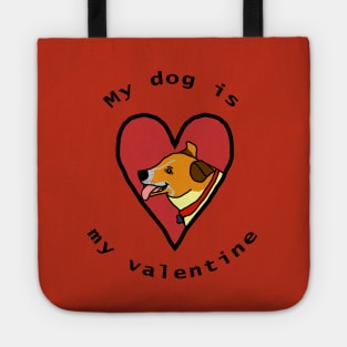 My Dog is My Valentine Corgi Terrier Cross Tote