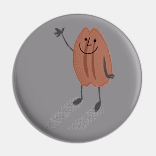 Retro Pecan Cartoon Pin