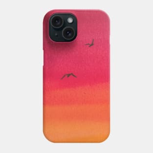 Desert sunset Phone Case