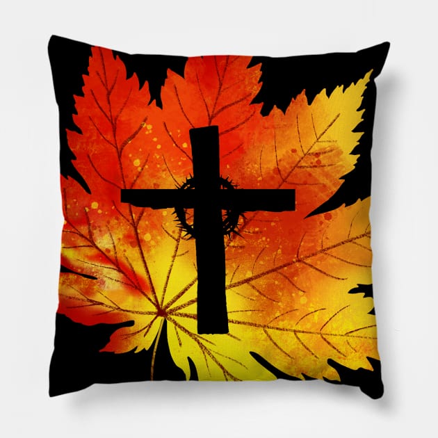 Fall For Jesus He Never Leaves Costume Gift Pillow by Ohooha