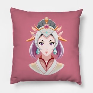 Japanese geisha anime girl Pillow