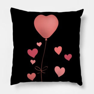 Cute Heart Balloon Pillow