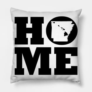 Arkansas and Hawai'i HOME Roots by Hawaii Nei All Day Pillow