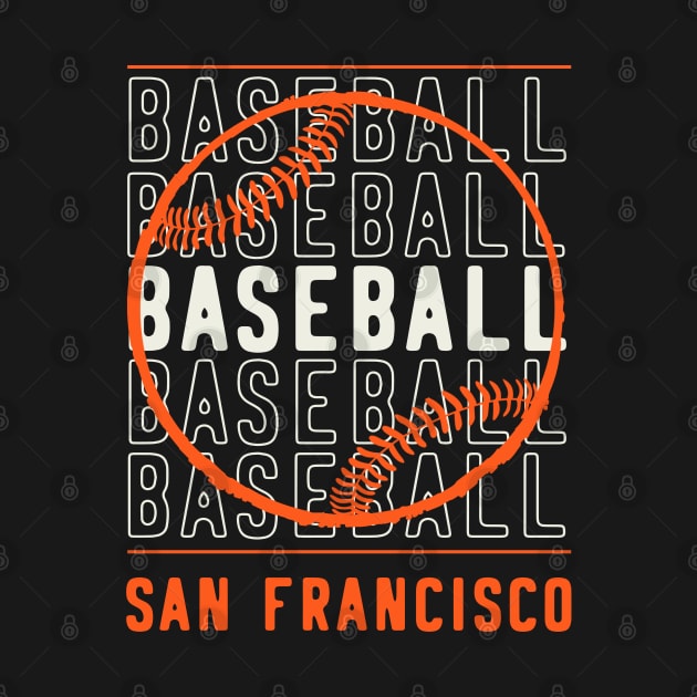 Baseball San Francisco by tropicalteesshop