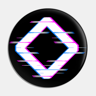 Glitch Diamond Pin