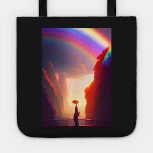 RAINBOWS OVER TROPICAL COAST Tote