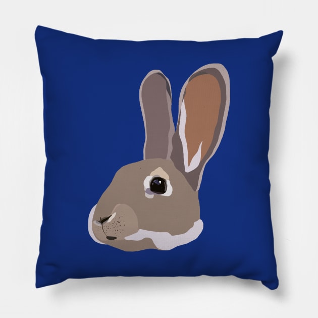 Rabbit Pillow by ElviaMontemayor