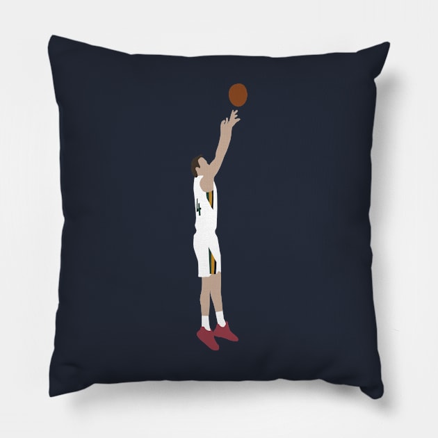 Bojan Bogdanovic Jumpshot Pillow by xRatTrapTeesx