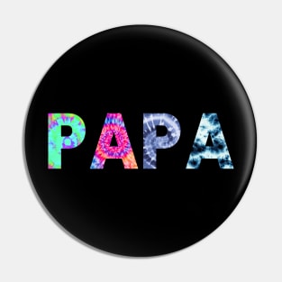 papa tie dye Pin