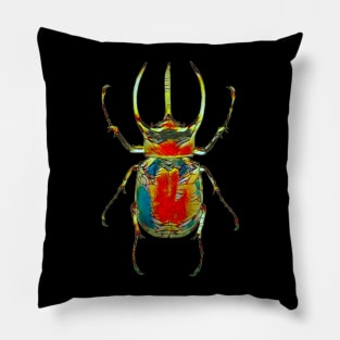 Bright Beetle Pillow