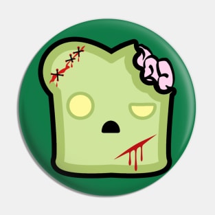 Zombie Toast Pin