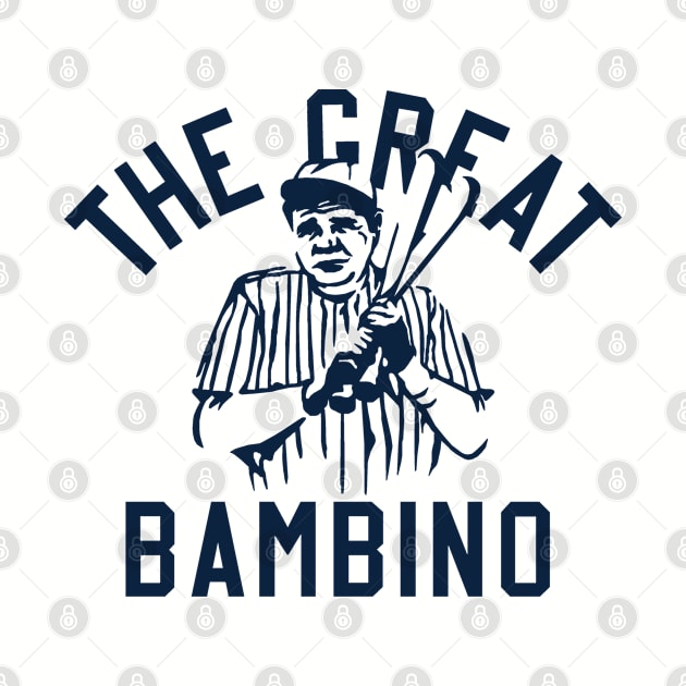 The Great Bambino, Babe Ruth Design by FanSwagUnltd