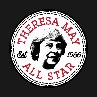 Theresa May All Star Converse Logo T-Shirt